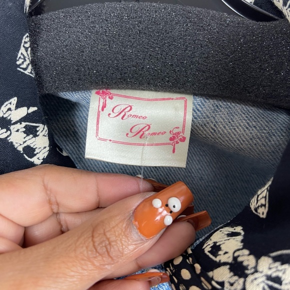 Romeo Romeo Y2K denim vest sz Large Made in USA - Picture 4 of 4